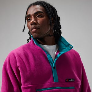 Unisex Polarplus Fleece Crew - Pink/Dark Turquoise