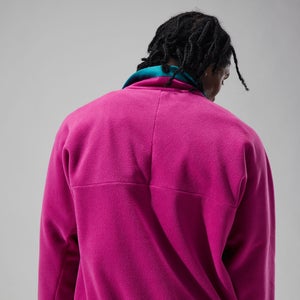 Unisex Polarplus Fleece Crew - Pink/Dark Turquoise