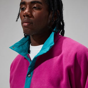 Unisex Polarplus Fleece Crew - Pink/Dark Turquoise