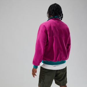Unisex Polarplus Fleece Crew - Pink/Dark Turquoise