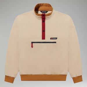 Unisex Polarplus Fleece Crew - Natural/Brown/Dark Red