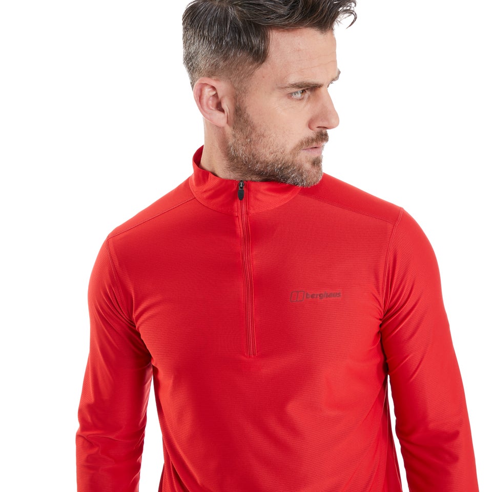 Men's 24/7 Zip Baselayer - Red