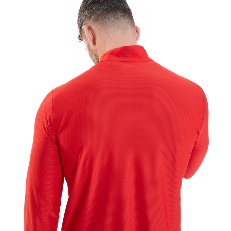 Men's 24/7 Zip Baselayer - Red