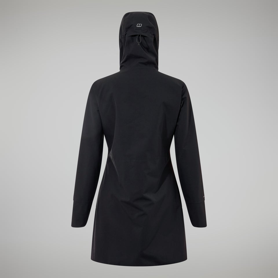 Omeara Lange Jacken für Damen - Schwarz