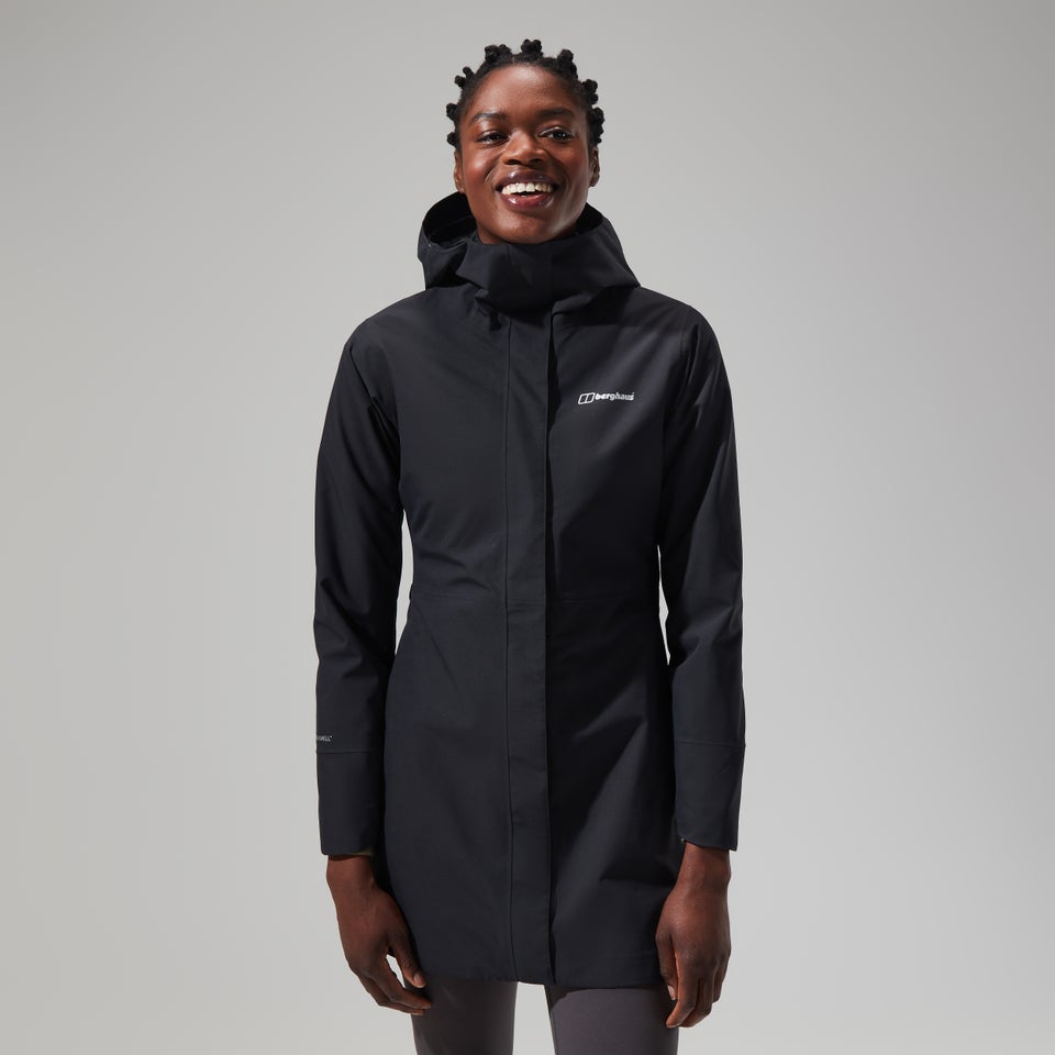 Omeara Lange Jacken für Damen - Schwarz