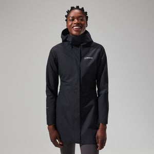 Omeara Lange Jacken für Damen - Schwarz