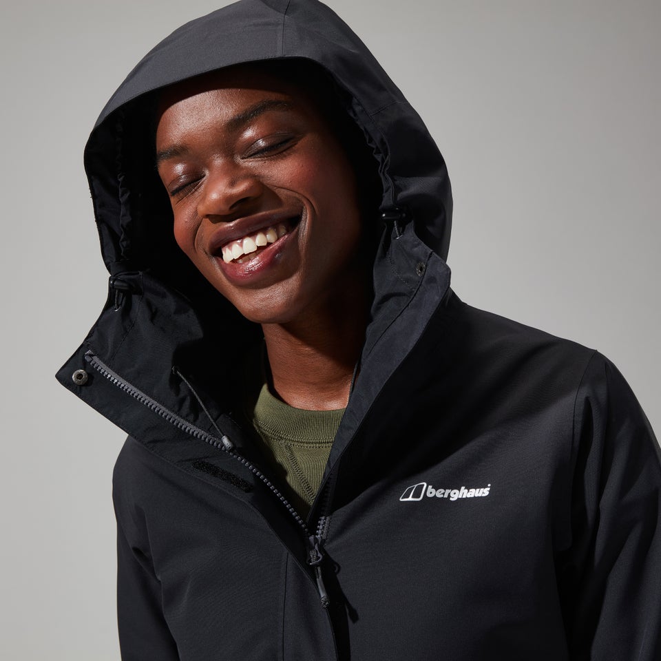 Omeara Lange Jacken für Damen - Schwarz