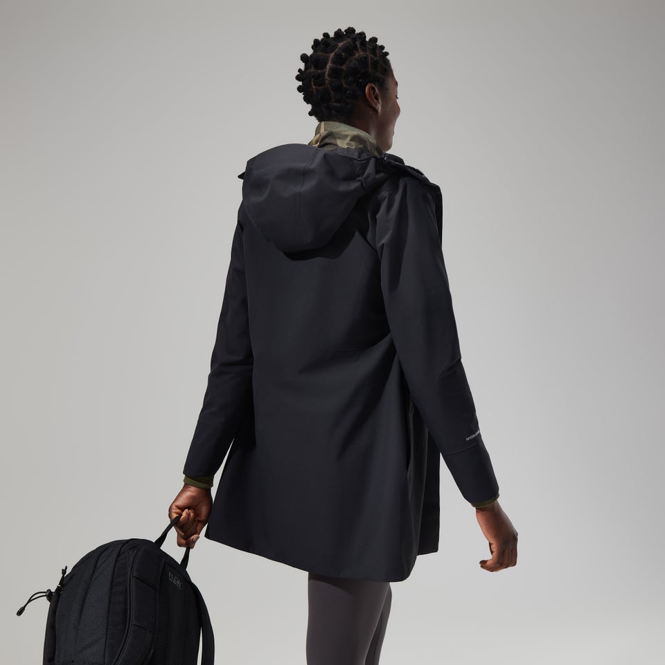 Omeara Lange Jacken für Damen - Schwarz