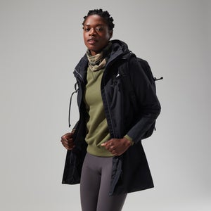 Omeara Lange Jacken für Damen - Schwarz