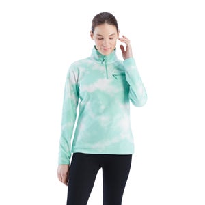 Women's Navala Fleece Half Zip - Light Green / White