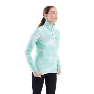 Women's Navala Fleece Half Zip - Light Green / White