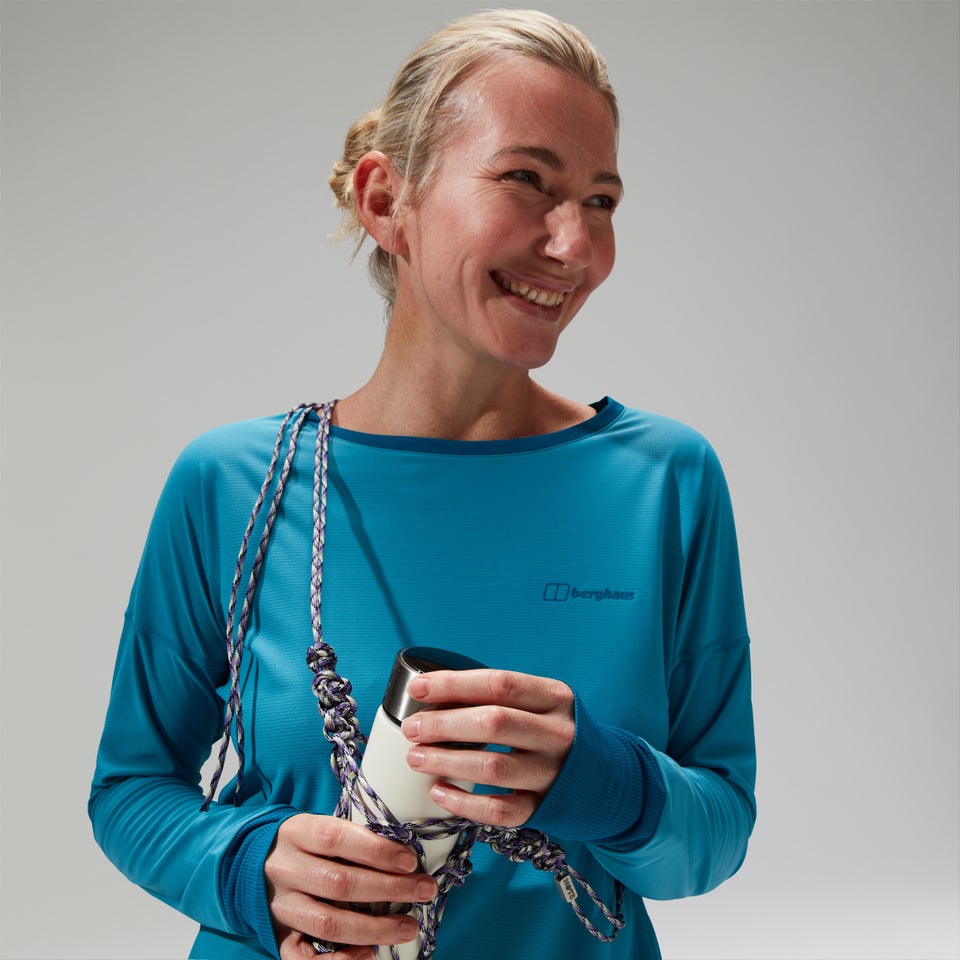 Women's Nesna Long Sleeve Baselayer - Blue