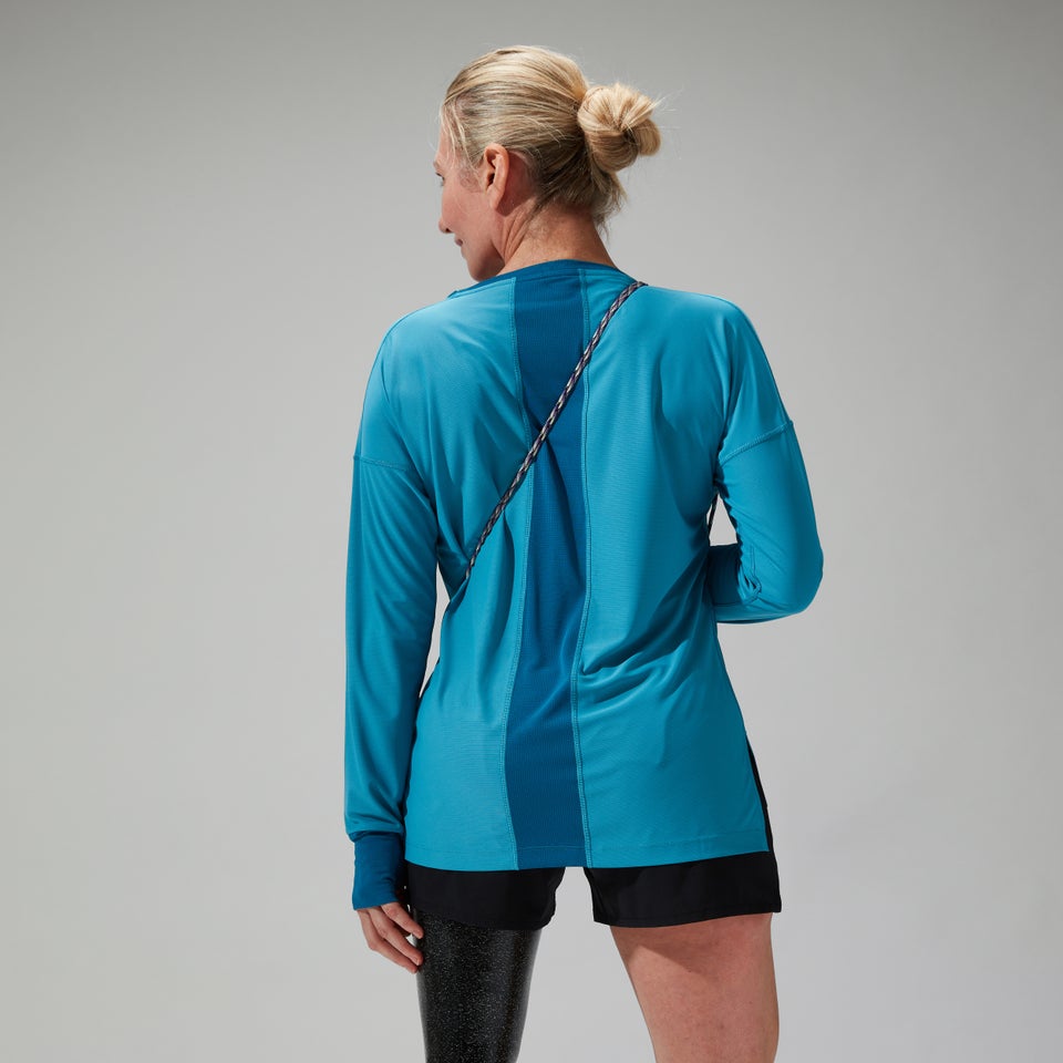 Women's Nesna Long Sleeve Baselayer - Blue
