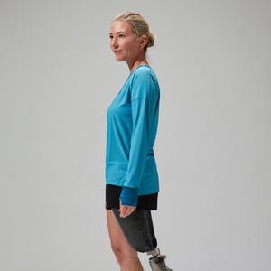 Women's Nesna Long Sleeve Baselayer - Blue