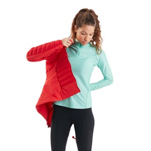 Women's 24/7 Long Sleeve Zip Base Layer - Light Green