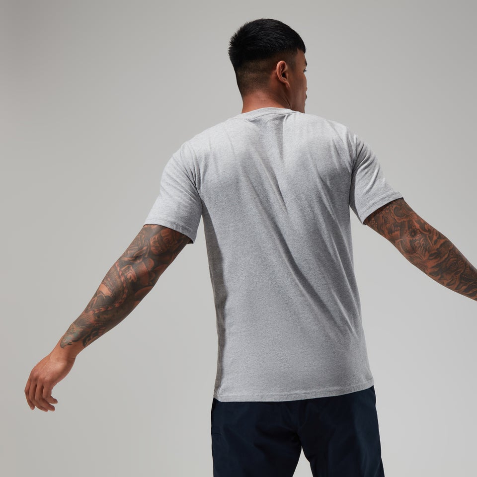 Organic Big Classic Logo T-Shirt für Herren - Dunkelgrau