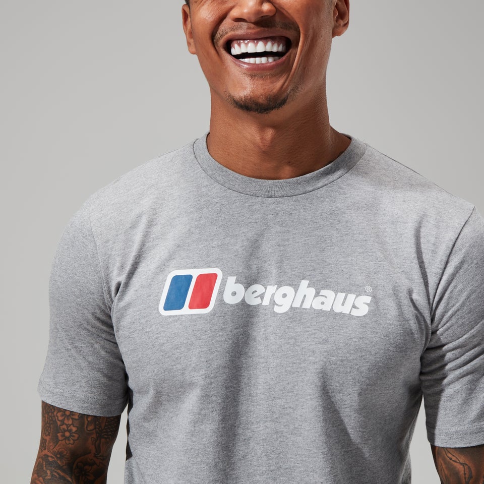 Organic Big Classic Logo T-Shirt für Herren - Dunkelgrau