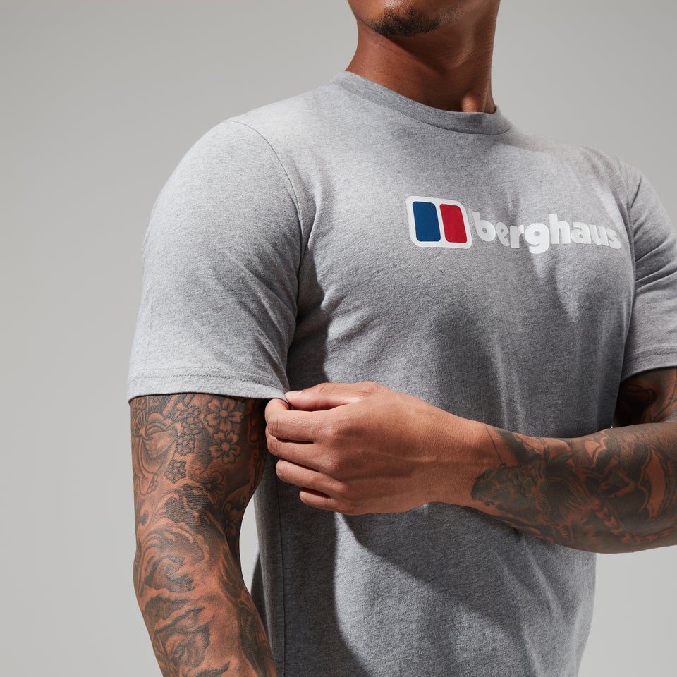 Organic Big Classic Logo T-Shirt für Herren - Dunkelgrau