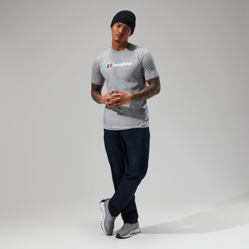 Organic Big Classic Logo T-Shirt für Herren - Dunkelgrau