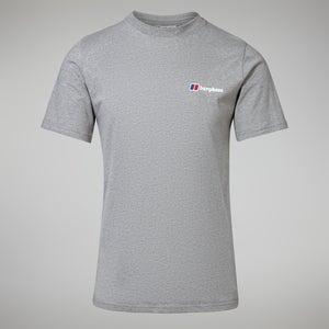 Organic Front & Back Logo T-Shirt für Herren - Dunkelgrau