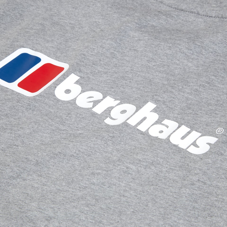 Organic Front & Back Logo T-Shirt für Herren - Dunkelgrau