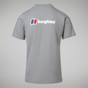 Organic Front & Back Logo T-Shirt für Herren - Dunkelgrau