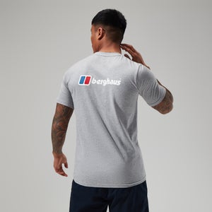 Organic Front & Back Logo T-Shirt für Herren - Dunkelgrau