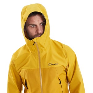 Men's Paclite Dynak Gore-Tex Waterproof Jacket - Yellow / Brown