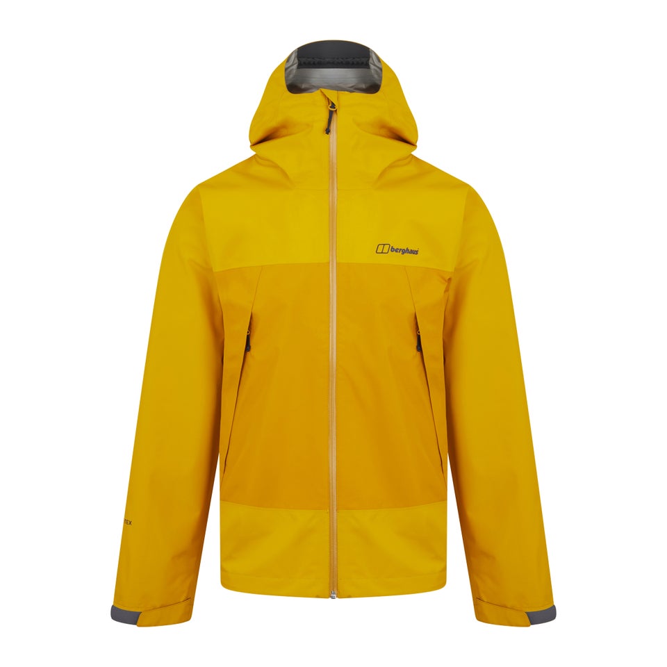 Men's Paclite Dynak Gore-Tex Waterproof Jacket - Yellow / Brown