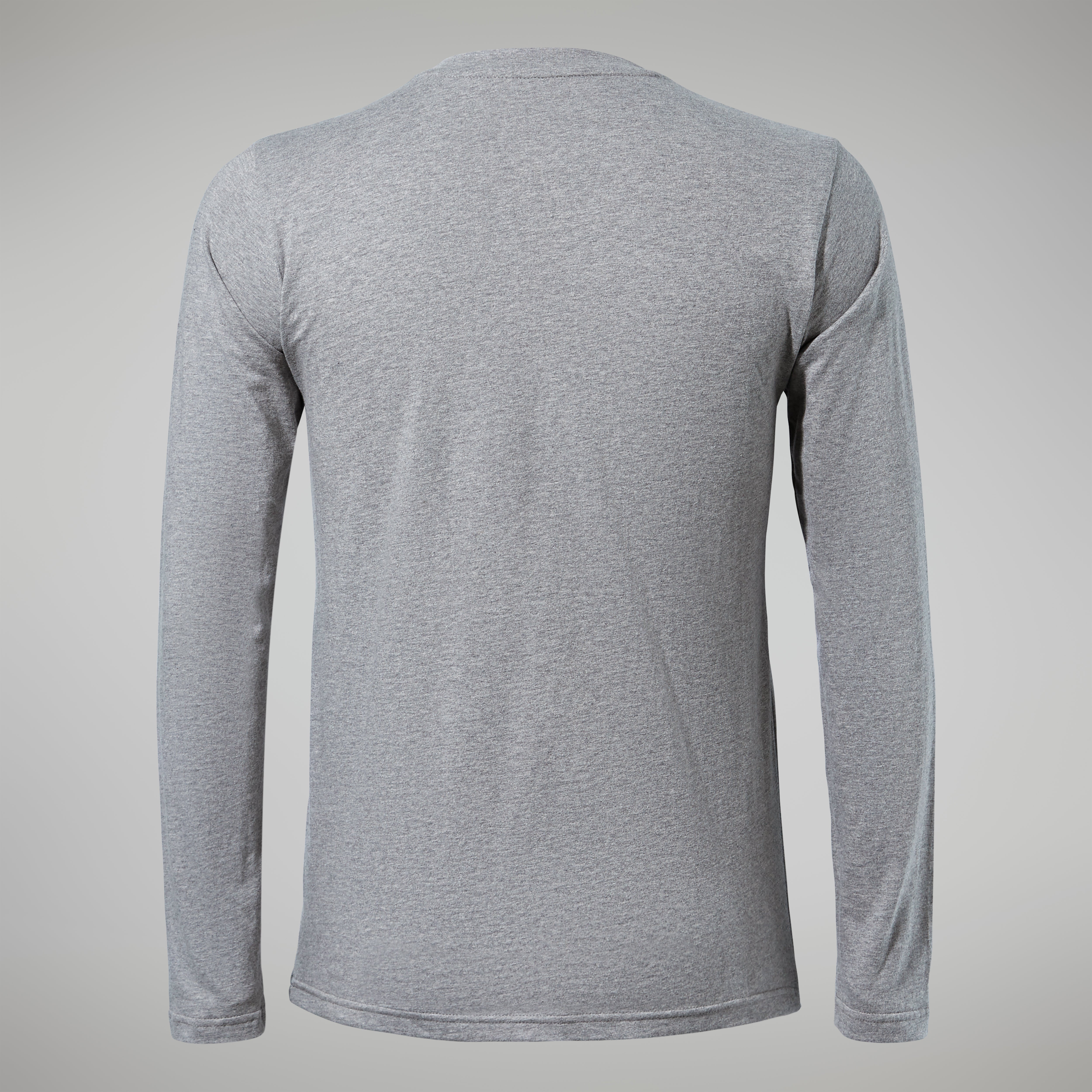 Men's Big Logo Long Sleeve Tee Dark Grey | Berghaus