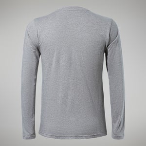 Men's Big Logo Long Sleeve Tee Dark Grey