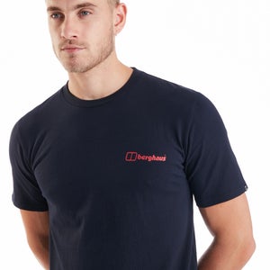 Men's Organic Colour Logo T-Shirt Navy