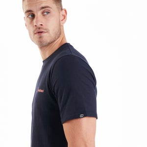 Men's Organic Colour Logo T-Shirt Navy