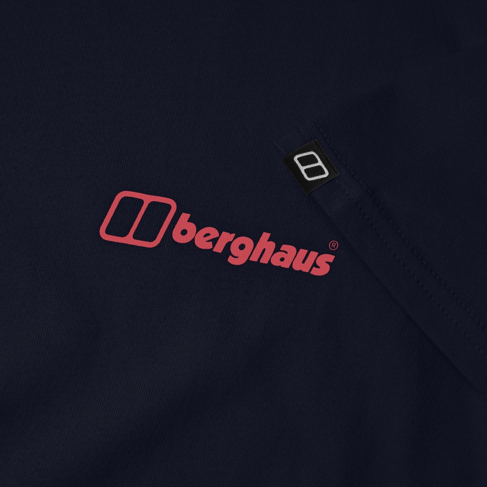 Men's Organic Colour Logo T-Shirt Navy