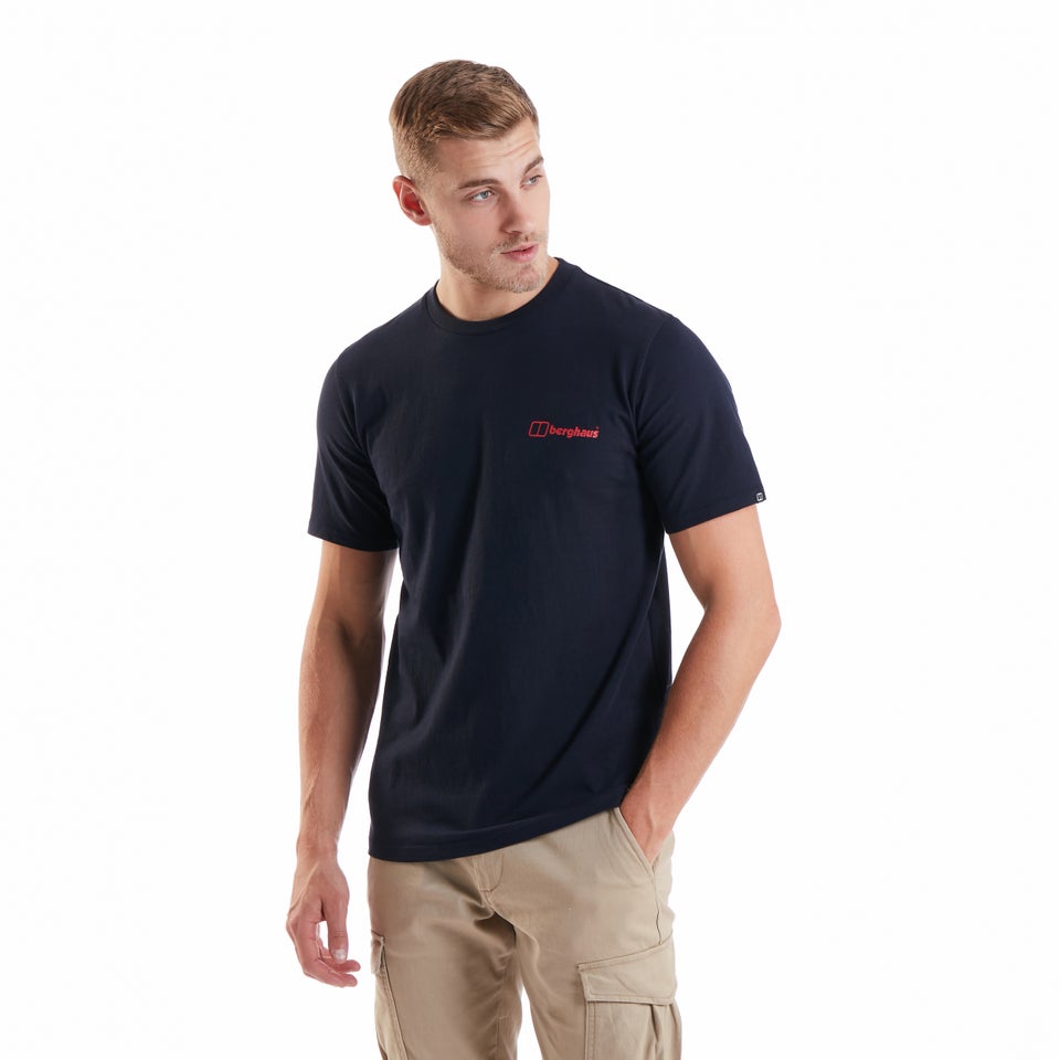 Men's Organic Colour Logo T-Shirt Navy
