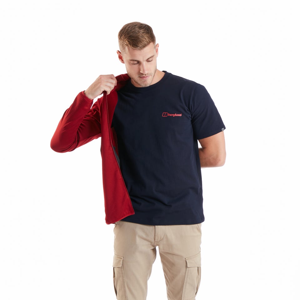 Men's Organic Colour Logo T-Shirt Navy