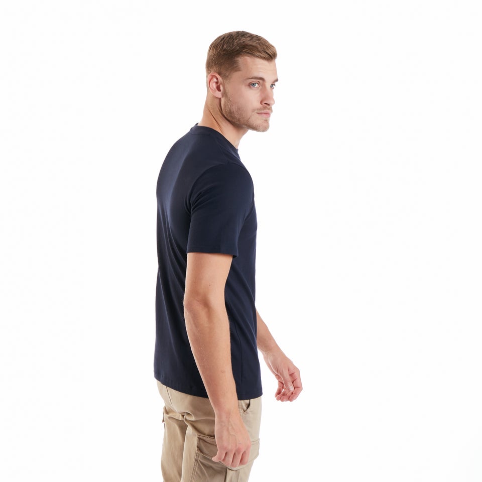 Men's Organic Colour Logo T-Shirt Navy