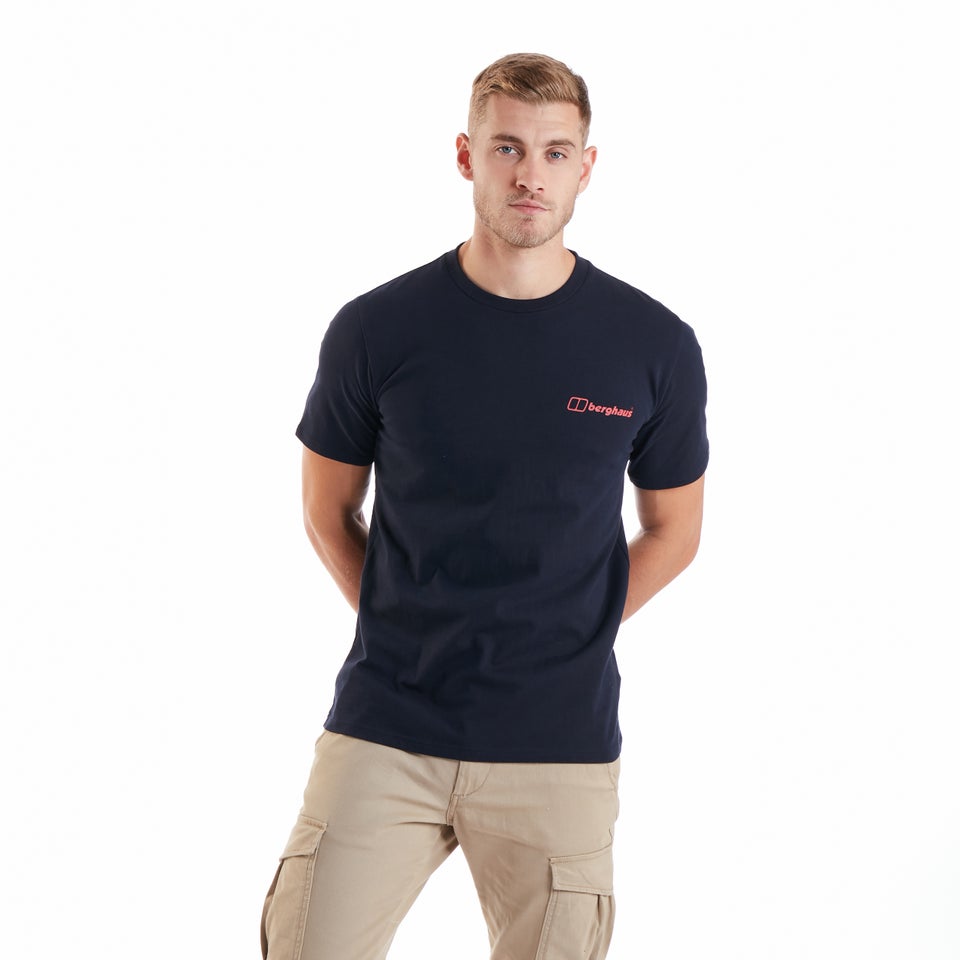Men's Organic Colour Logo T-Shirt Navy
