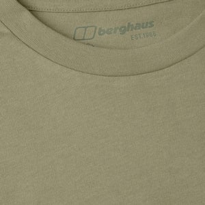 Men's Organic Big Colour Logo T Shirt Green