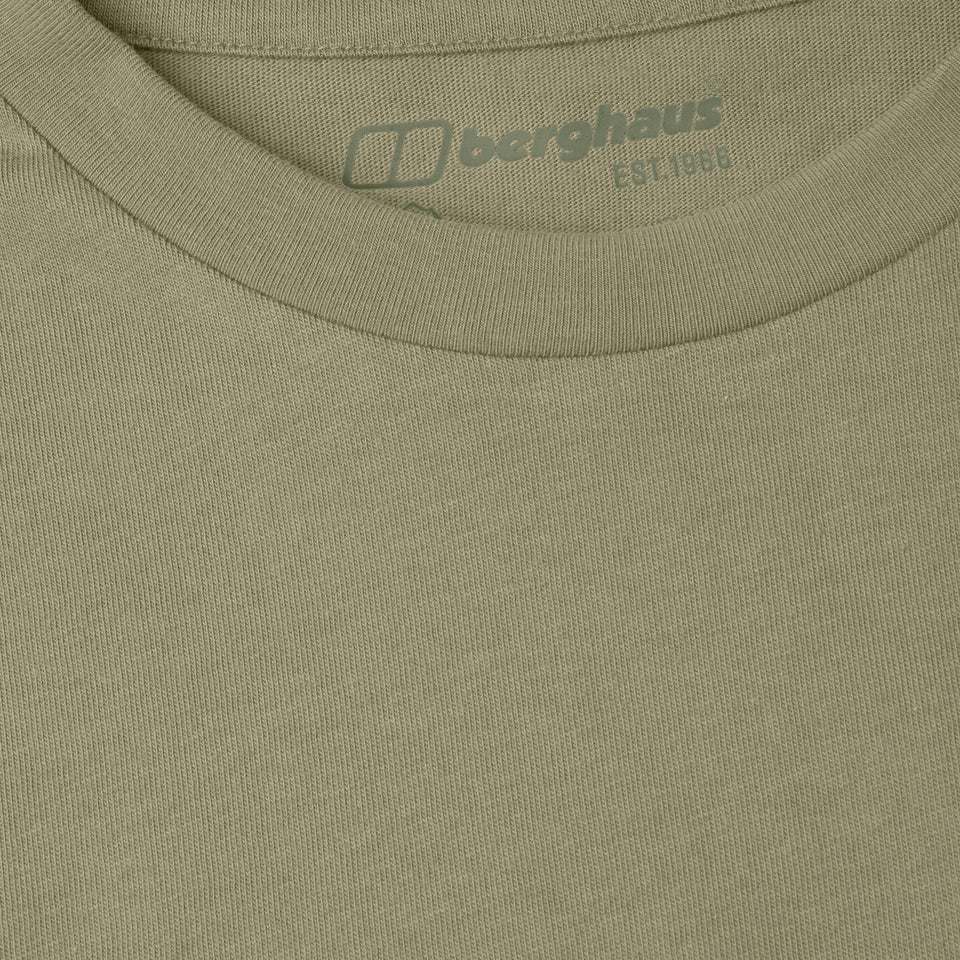 Men's Organic Big Colour Logo T Shirt Green