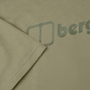 Men's Organic Big Colour Logo T Shirt Green