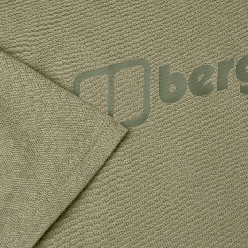 Men's Organic Big Colour Logo T Shirt Green