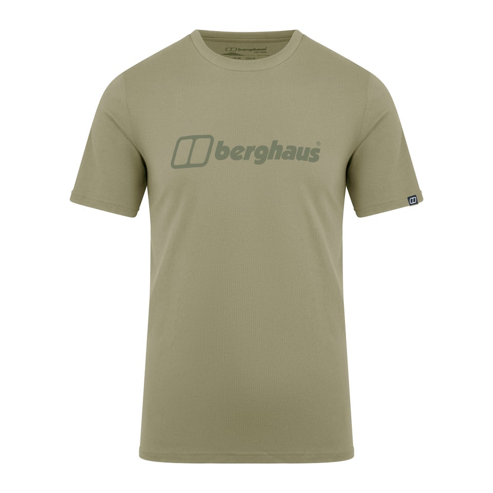 Men's Organic Big Colour Logo T Shirt Green