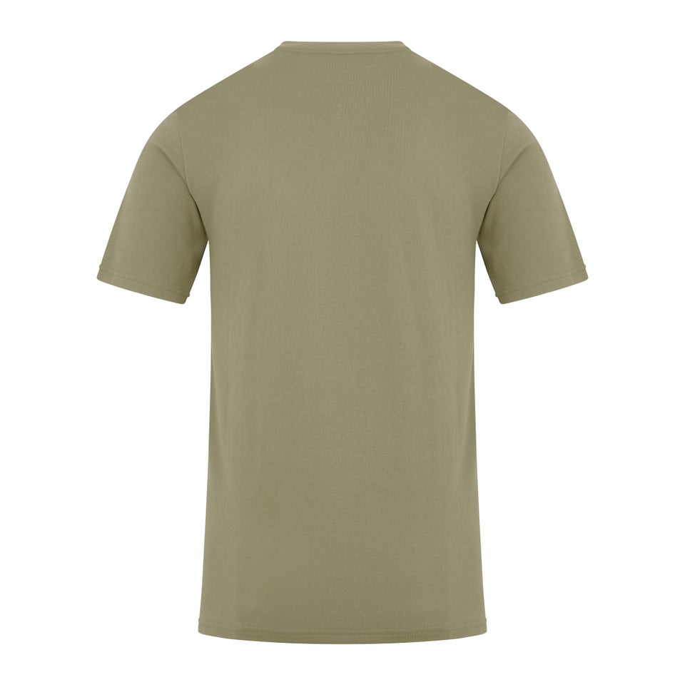 Men's Organic Big Colour Logo T Shirt Green