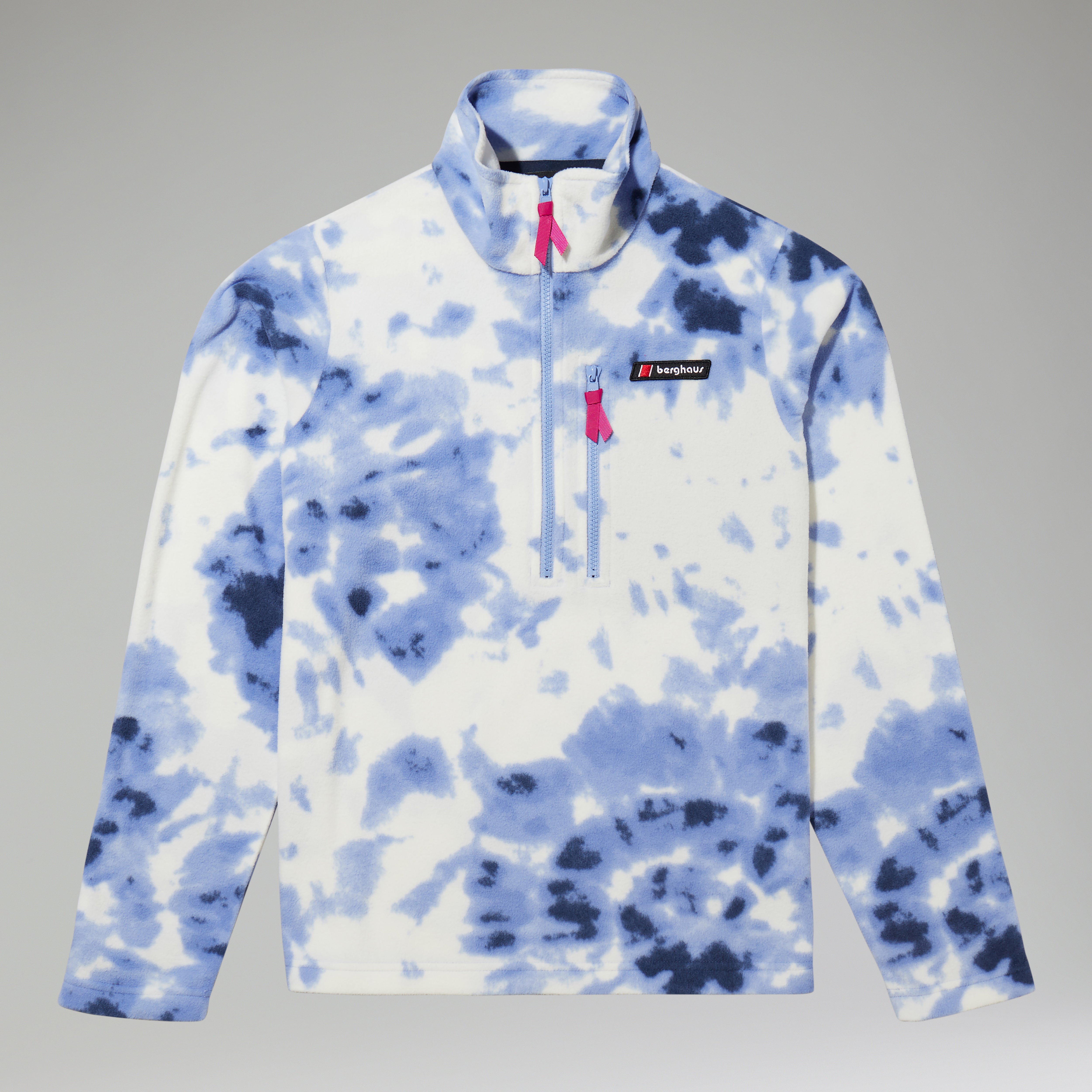 Unisex Prism Print Trango Half-zip Fleece - Light Purple / White