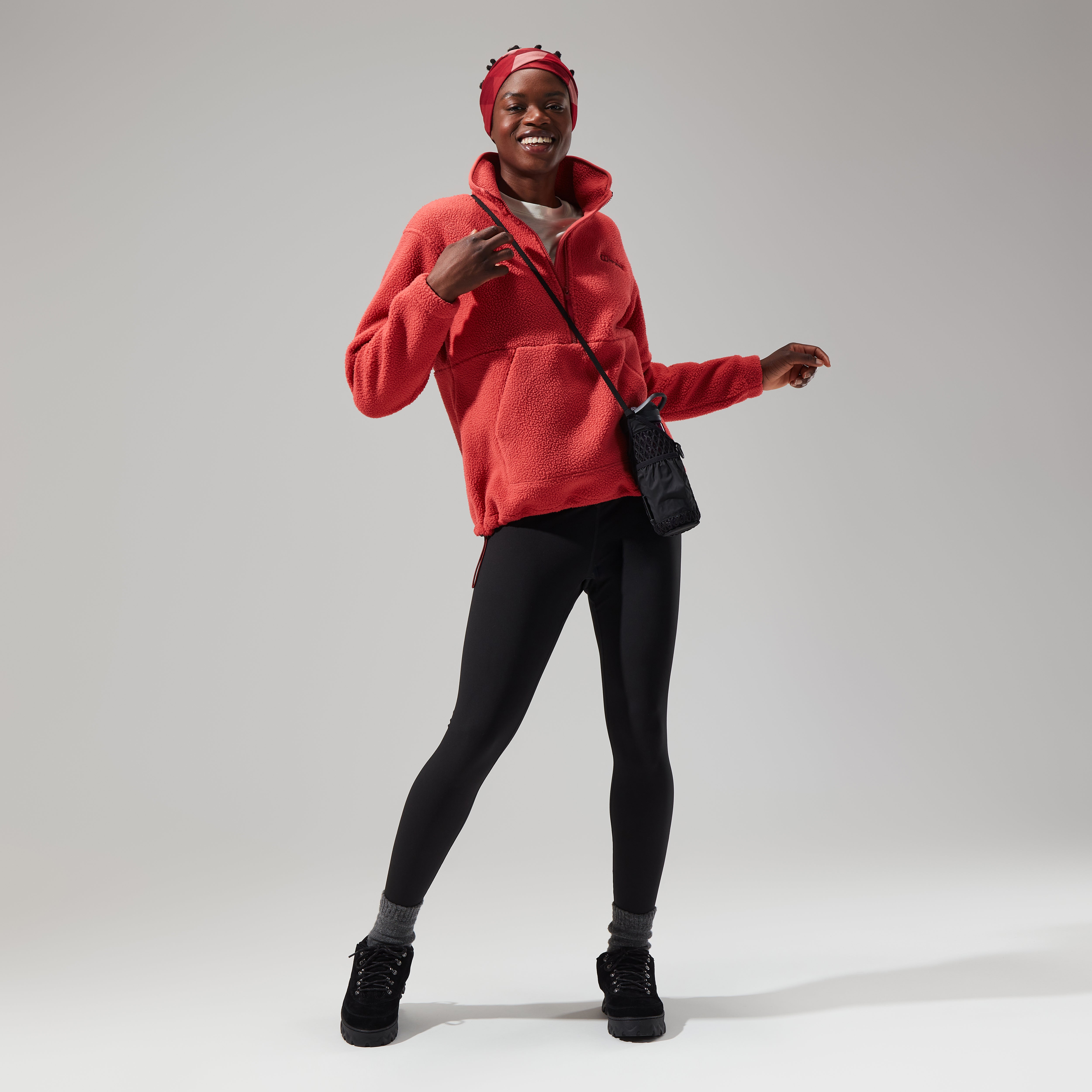 Women's Hawksker Half Zip - Red