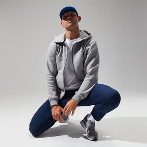 Men's Logo FZ Hoody Dark Grey