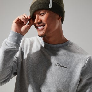 Men's Logo Fleece Crew Dark Grey - XS