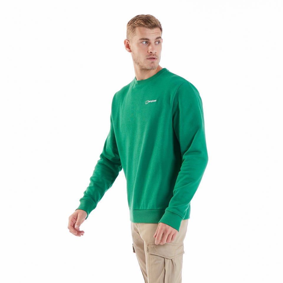 Men's Logo Crew Jumper Green