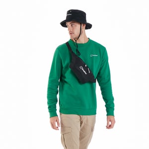 Men's Logo Fleece Crew Green - XS